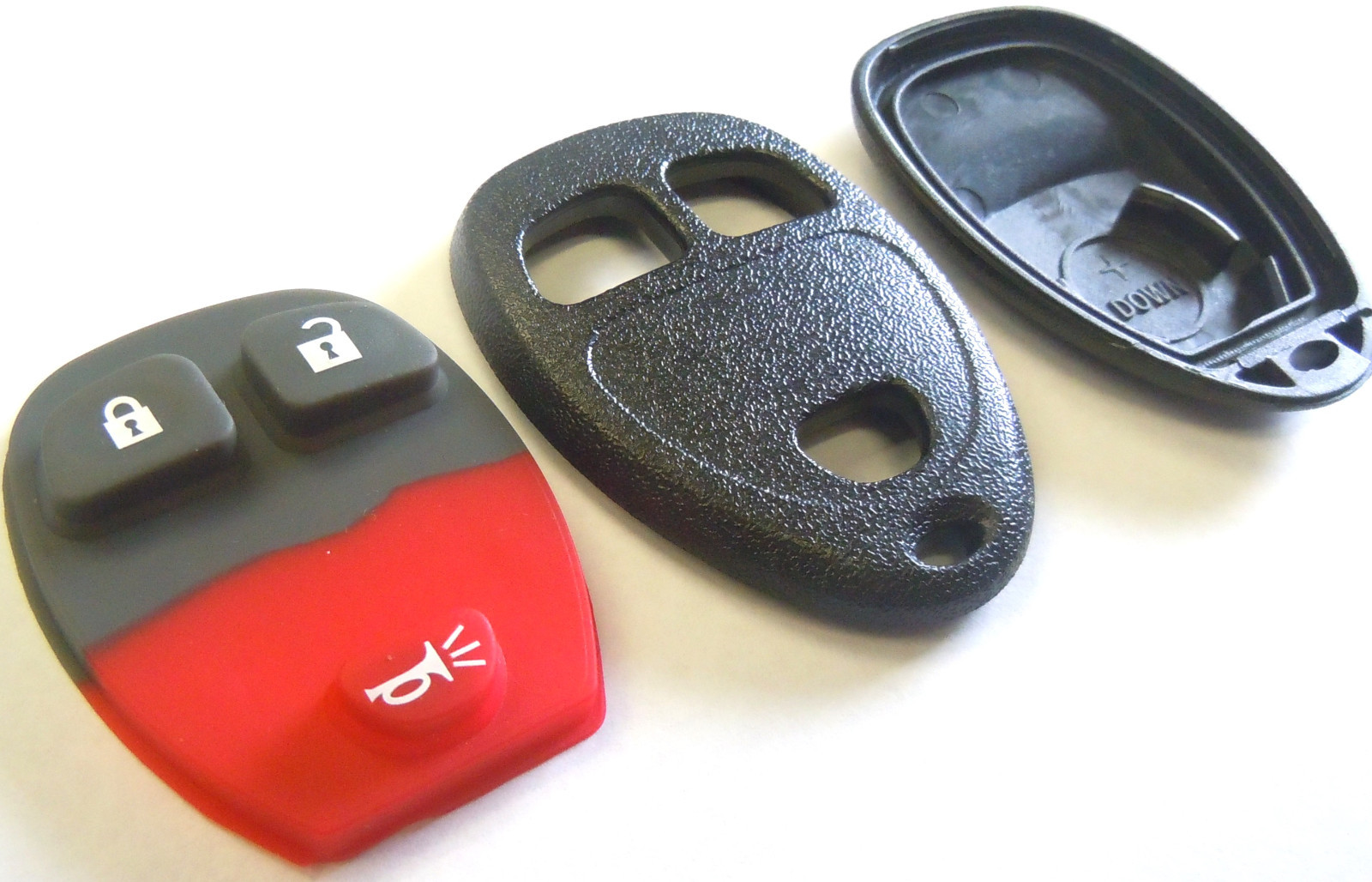 keyless remote fob new 3 button pad case shell for GMC Pontiac OUC60270 OUC60221