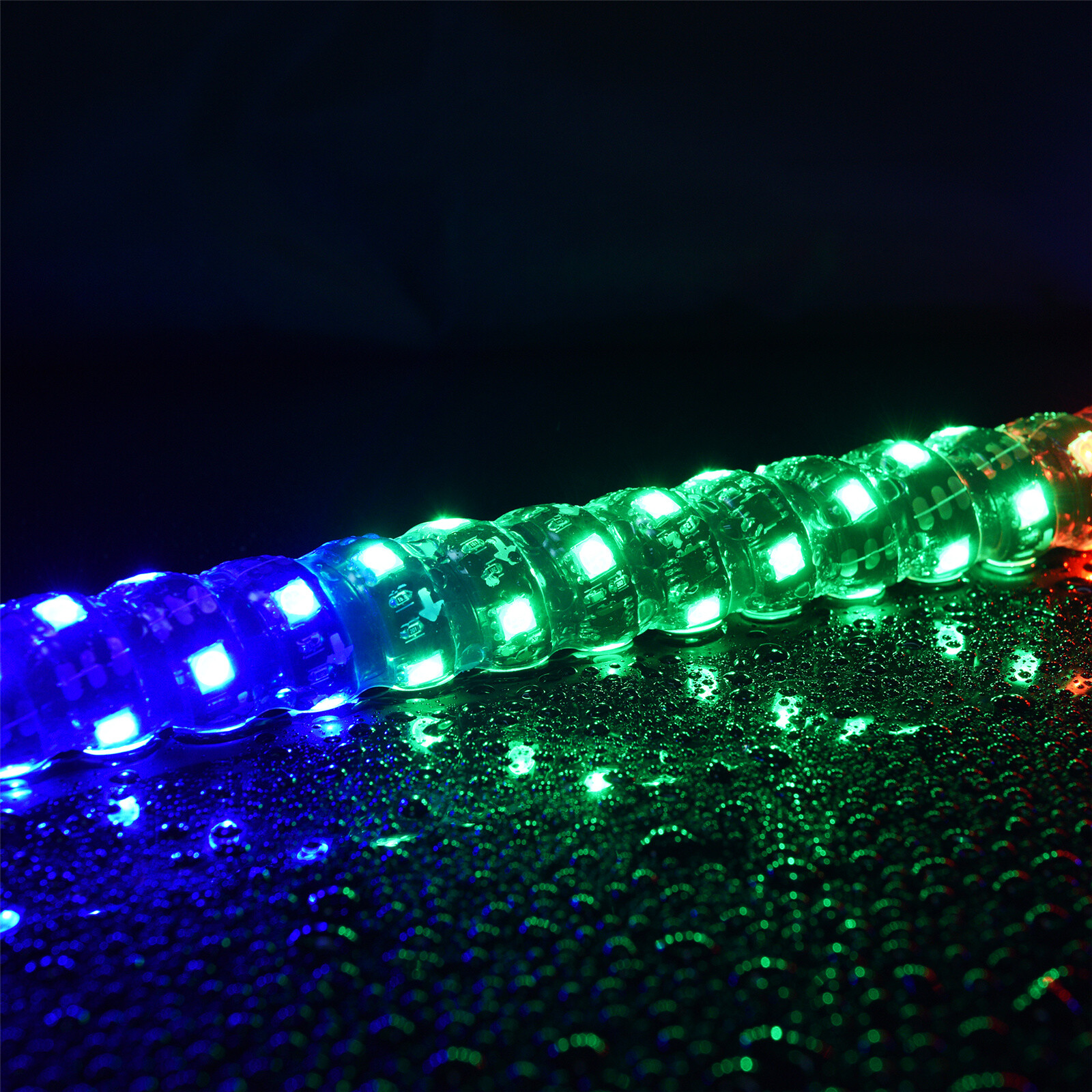 2pcs 1FT COB Fat Whip Light,RGB+IC Chasing Antenna Whips for ATV UTV SXS RZR