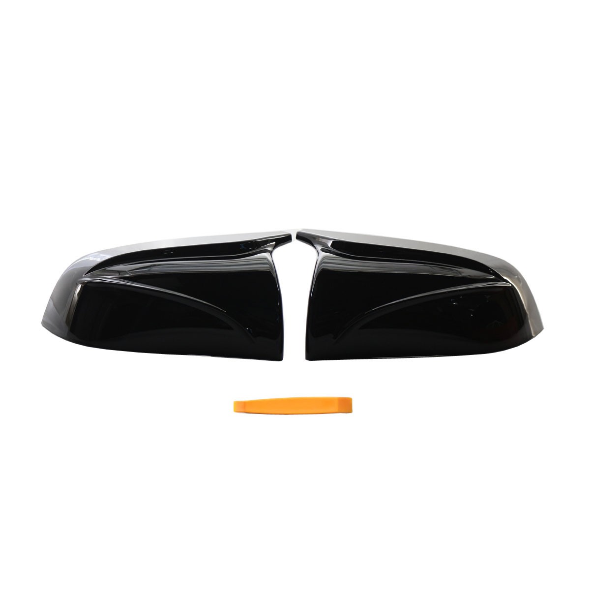 Gloss Black Side Mirror Cover Caps For Tesla Model 3 2017-2023 Left Right Pair