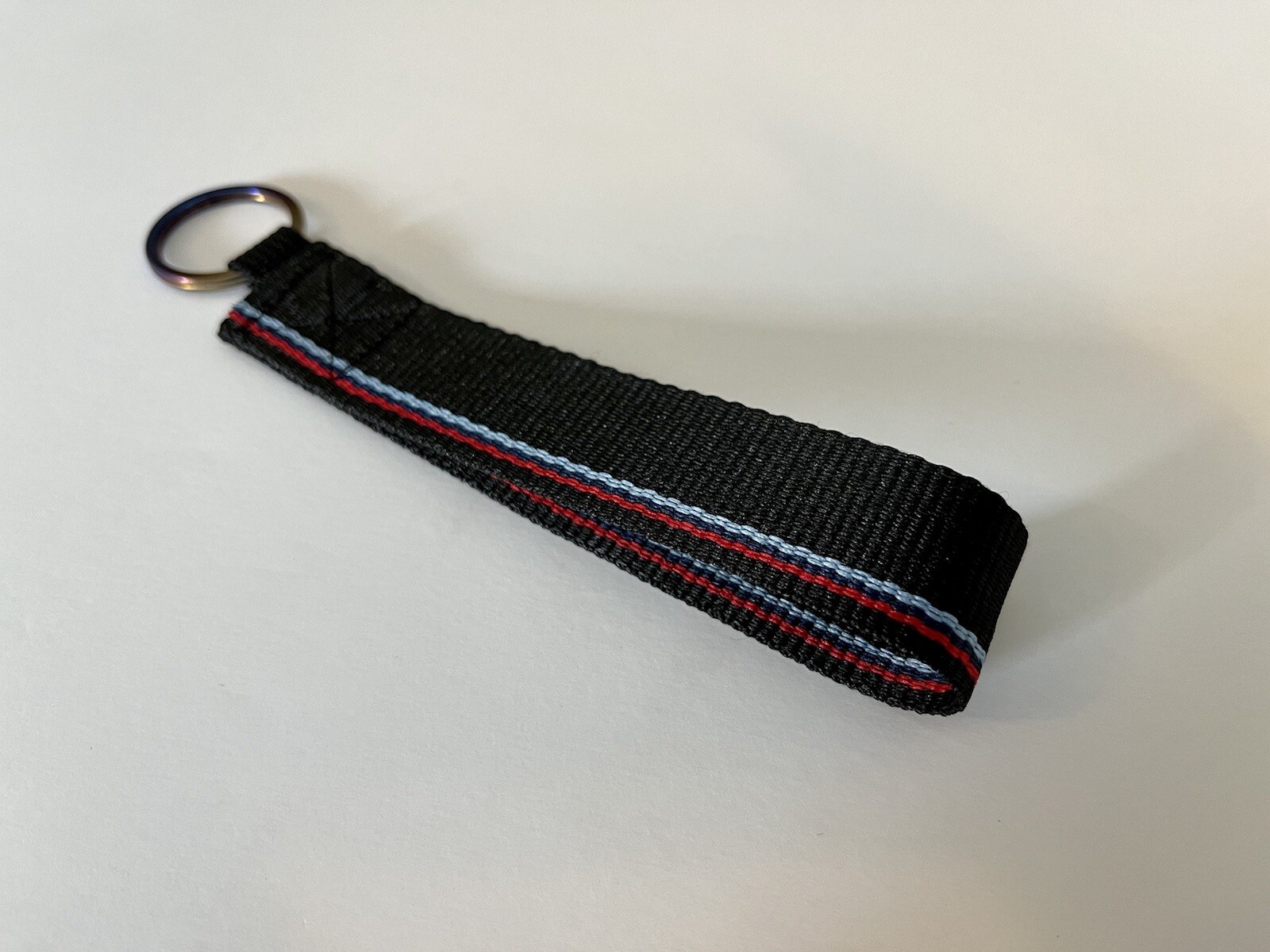 BMW Keychain Strap M Flag Door Pull Style Titanium M2 M3 M4 M5 M6 M8 X3M X5M X6M