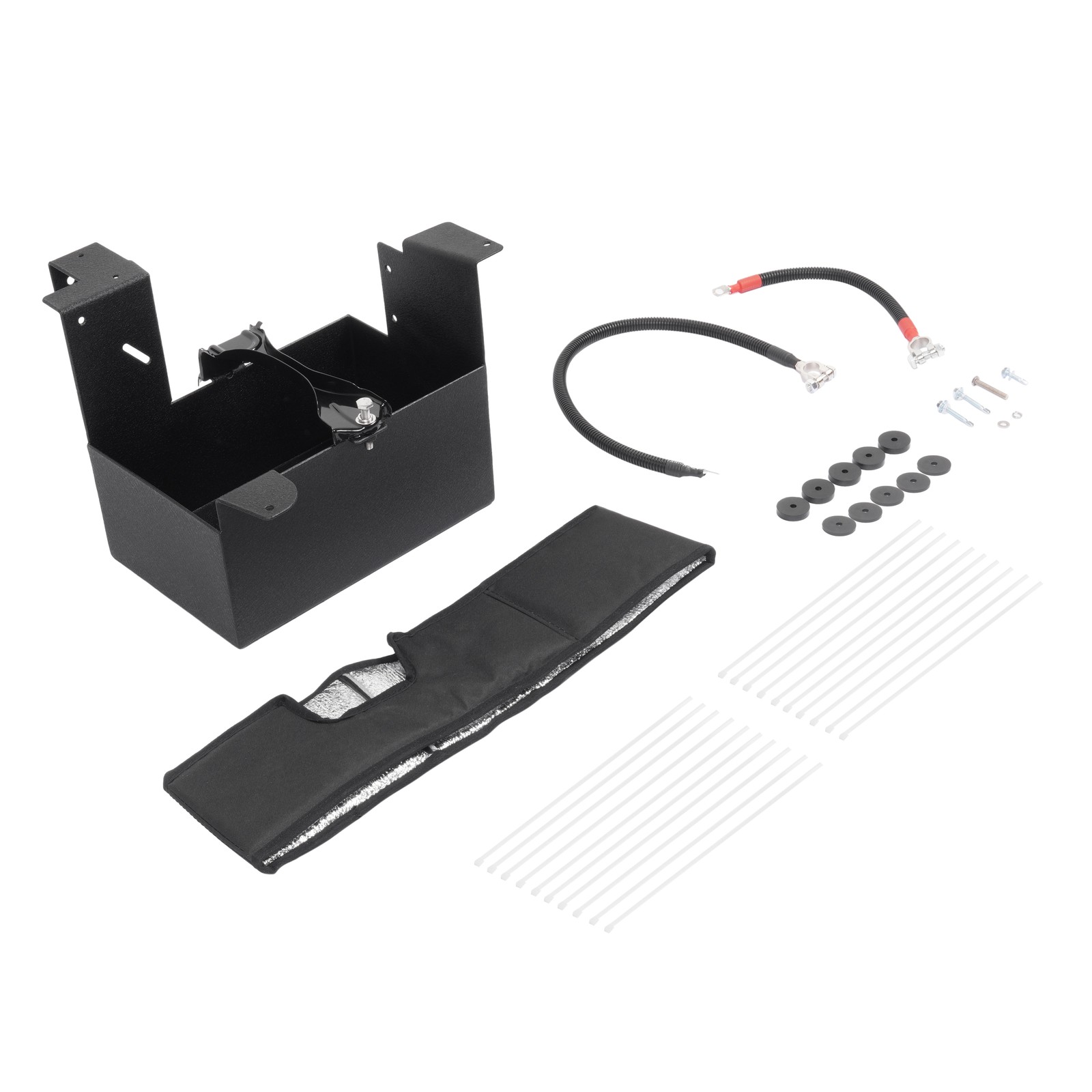 For Ford Trucks F250 F350 2011-2016 Battery Tray Box Kit 6.2L/6.8L Gas Engine