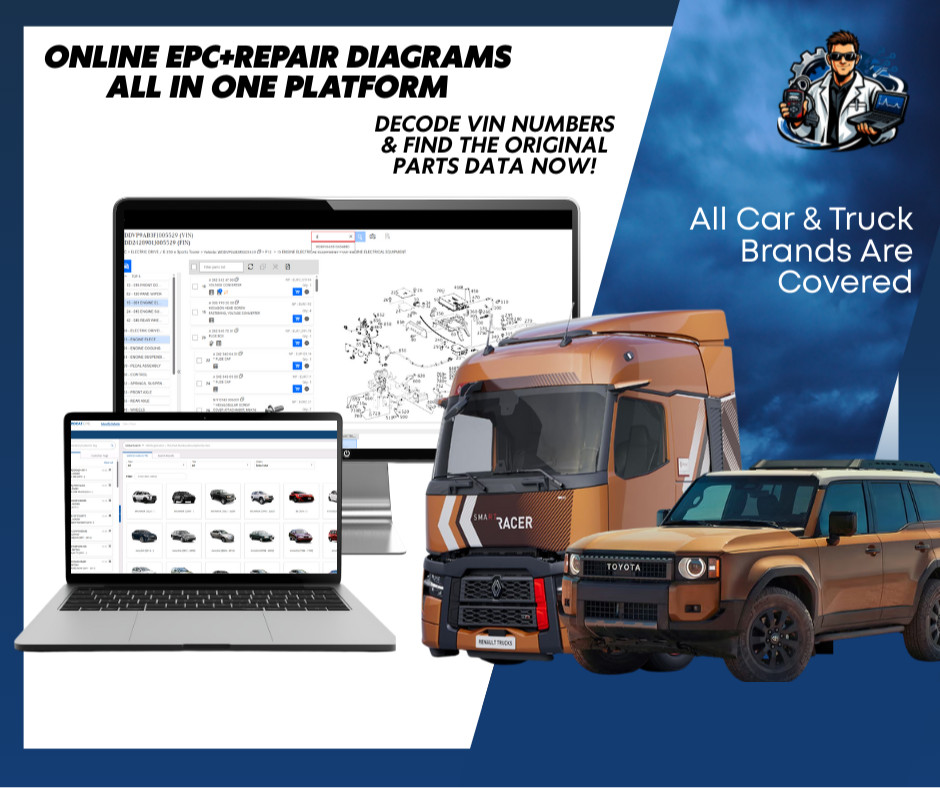 ALL BRANDS Online EPC/ Wiring Diagrams | Cars + Trucks | RDP Server | 6 months