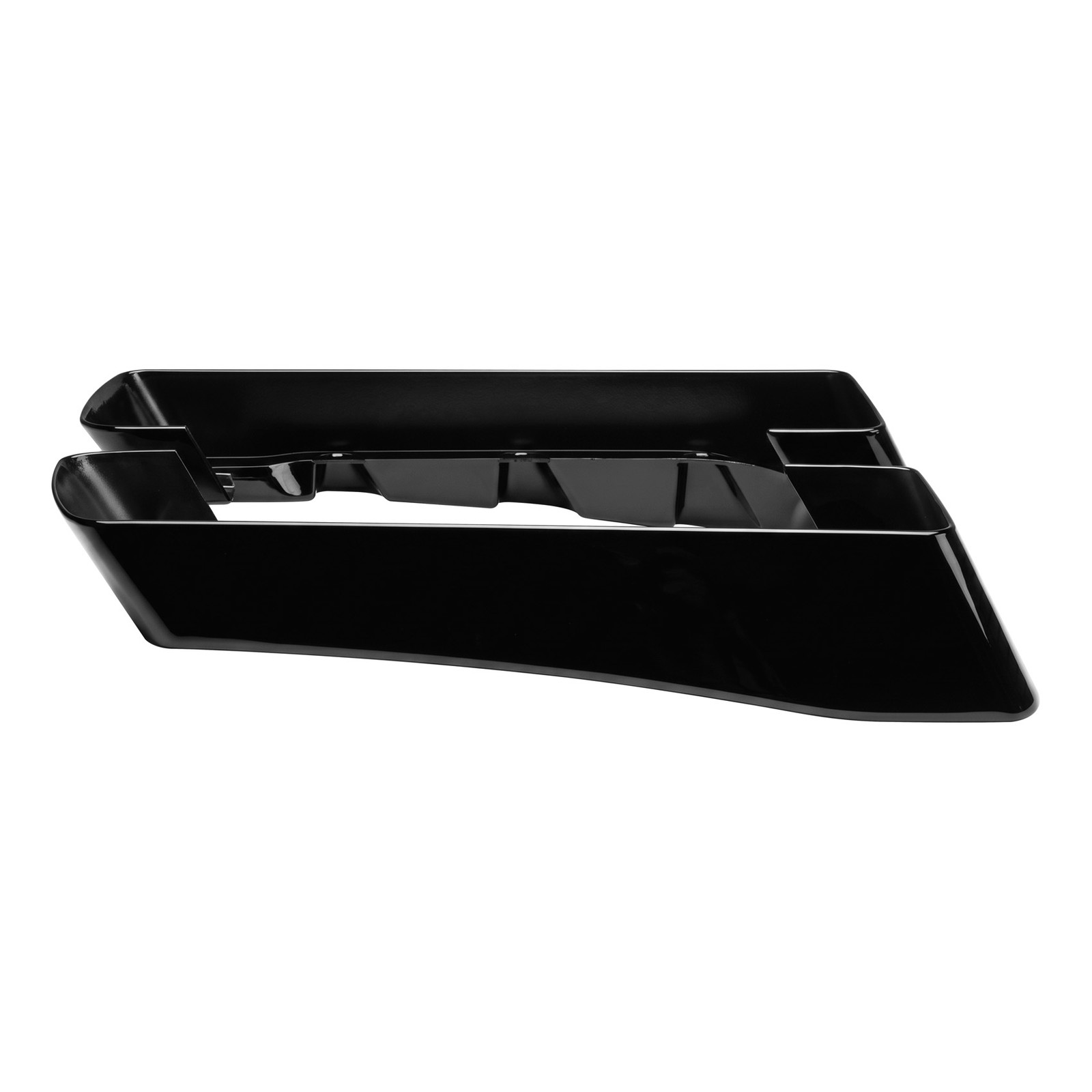 4″ Vivid Black Hard Stretched Saddle Bag Extension Fit For Harley Touring 94-13