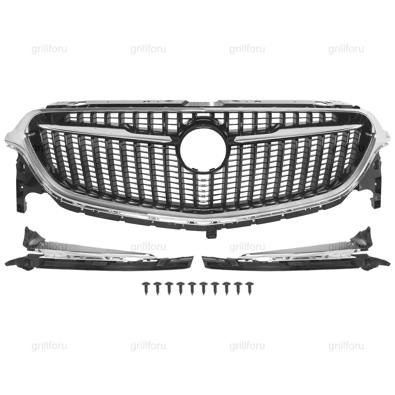 Front Bumper Upper Grille For 2018-2021 Buick Enclave Plastic Chrome 84739632