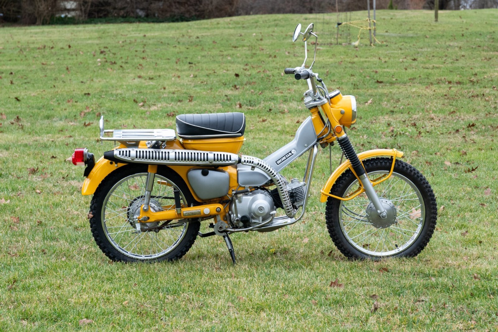 Honda CT90 CT200 Seat 1964 TO 1968 Model New Complete Reproduction Seat Black.