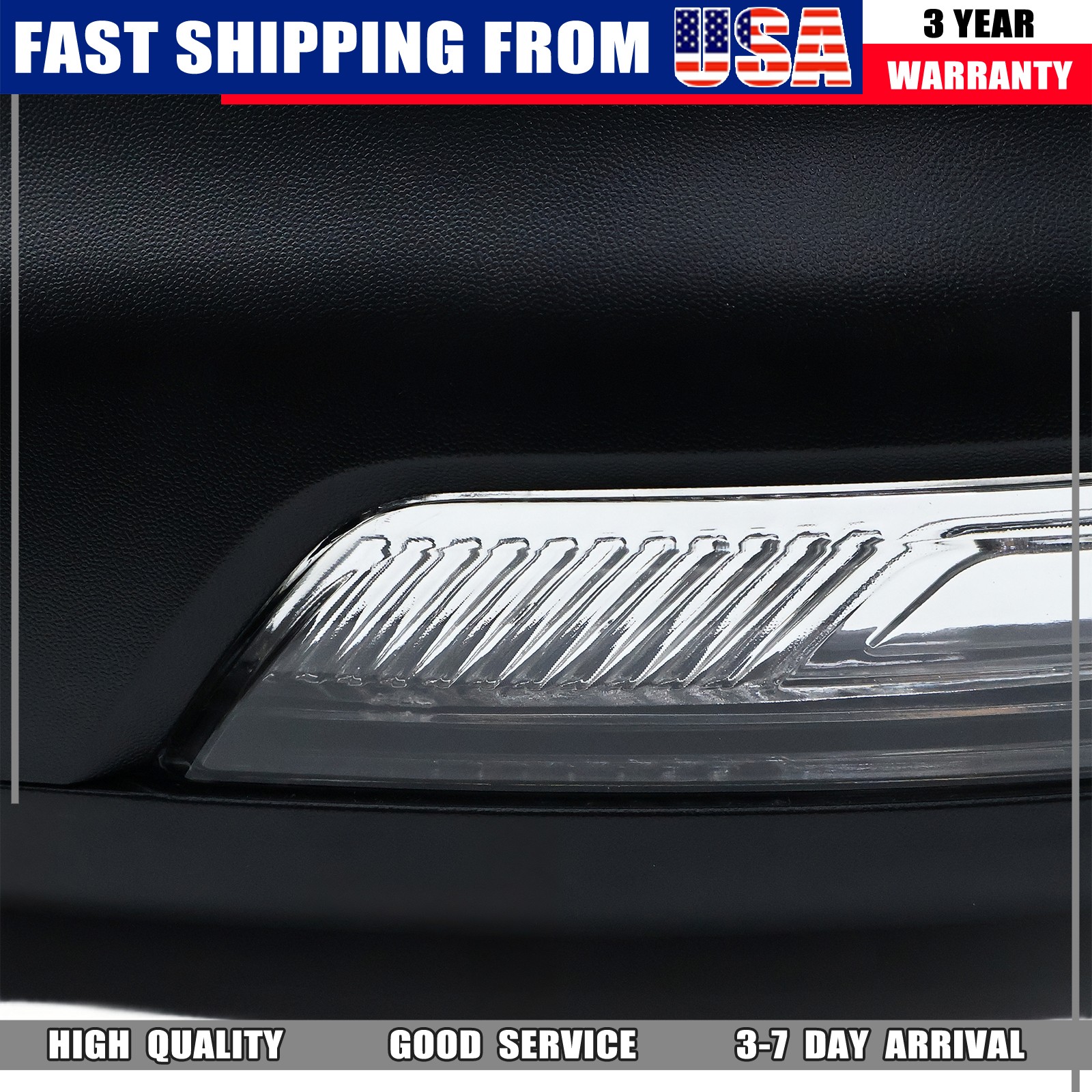 Left Driver Side Mirror 10 PINS Heated Turn Signal Sensor for 2019-2024 Ram 1500