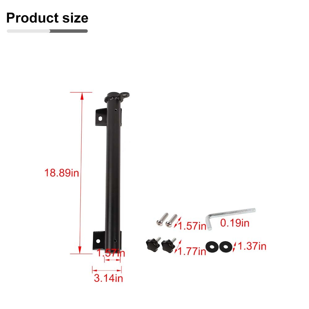 Tailgate Flagpole Mount Bracket Flag Pole Antenna Stand For Ford Bronco 2021 22+
