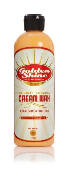 Golden Shine Car Care Cream Wax Liquid Carnauba Blend Car Wax 16oz 32016