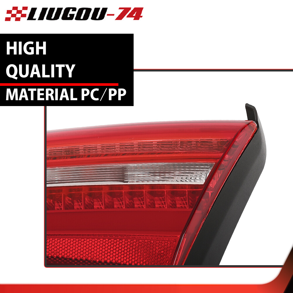 Trunk Inner Tail Lights Left & Right Side W/ Bulbs Fit For 2012-2015 Audi A6 C7