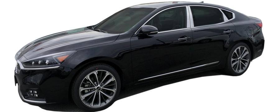 QAA Fits Kia Cadenza 2017-2020 4 Pc SS Pillar Post Trim | PP17845