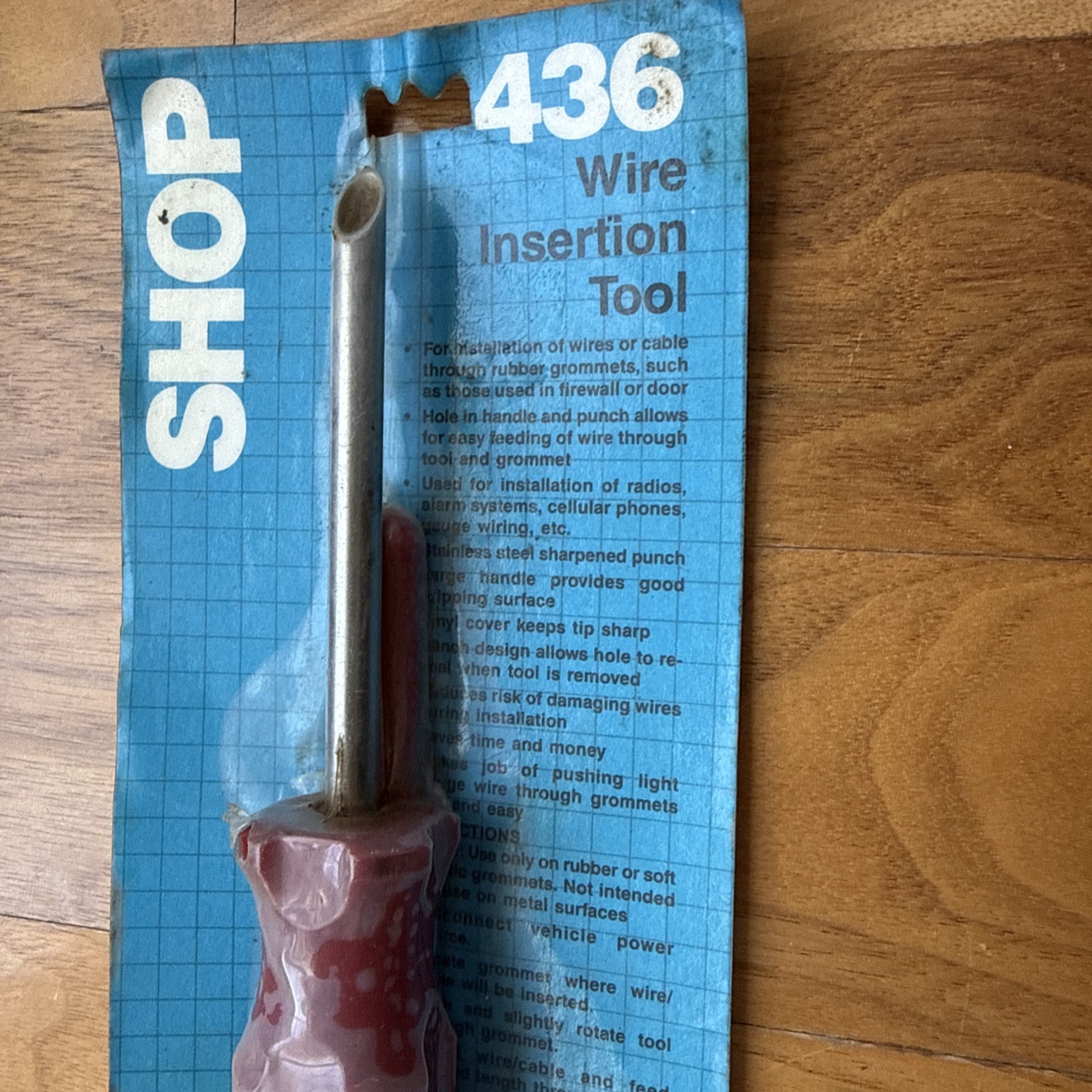 Thexton 436 Wire Insertion Tool Red ~ New in Package