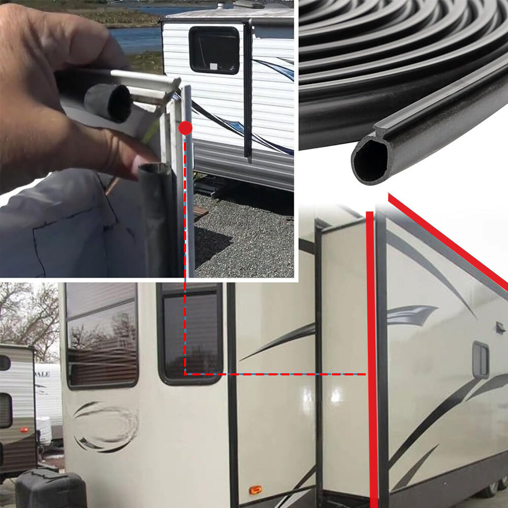 Replacement RV Slide-In Bulb Rubber Seal Slide Out Gasket Camper Travel Trailer