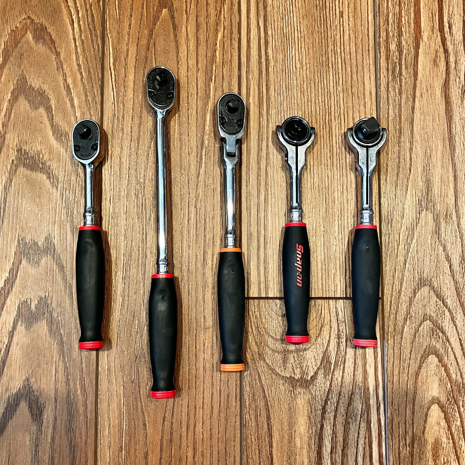 NEW Snap-On Comfort Grip Ratchets Set of 5 THLL72, THLF72, THNF72, FHCNF72