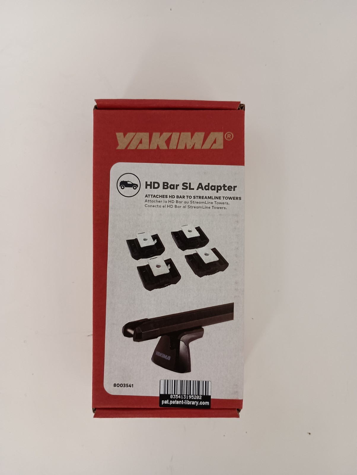 Yakima HD Bar SL Adapters Color Black Attach Streamline Towers 8003541