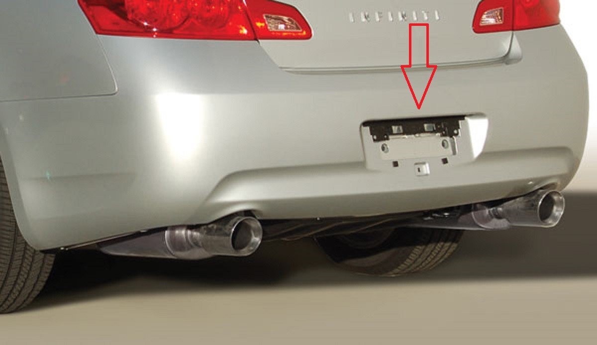 Rear License Plate Mount Bracket for INFINITI Q60 Q40 G25 G35/37 Coupe Sedan New