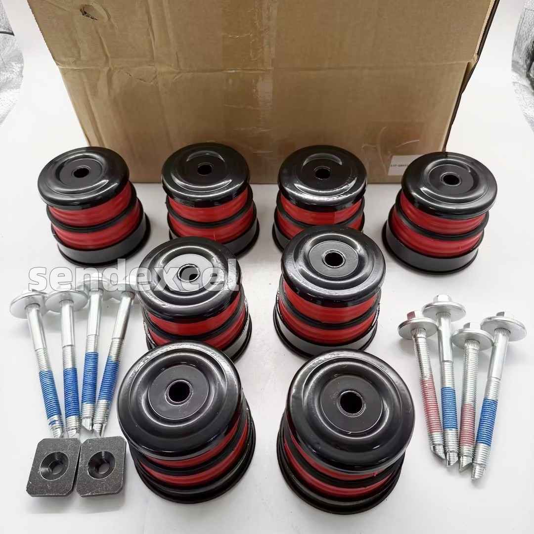 Silicone Body Mount Bushings Bolt Kit For Ford F250 F350 08-16 Crew Cab 2/4WD