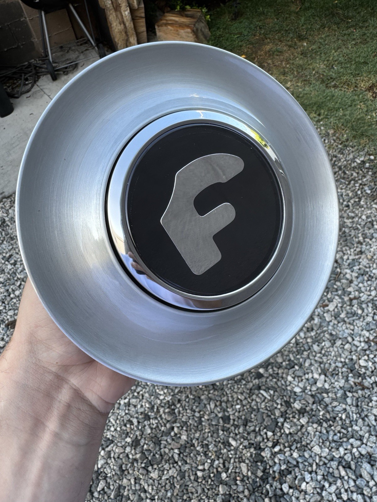 FORGIATO XL LARGE BIG FLOATING CAP BRUSHED WITH SILVER F 20″/22″/24″/26″/28″/30″