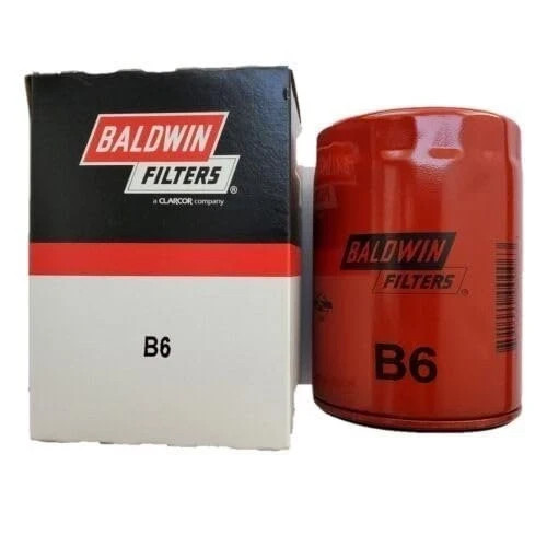 B6 Baldwin Lube Oil Filter Replaces GMC 25013454, WIX 51061 (Pack of 6)