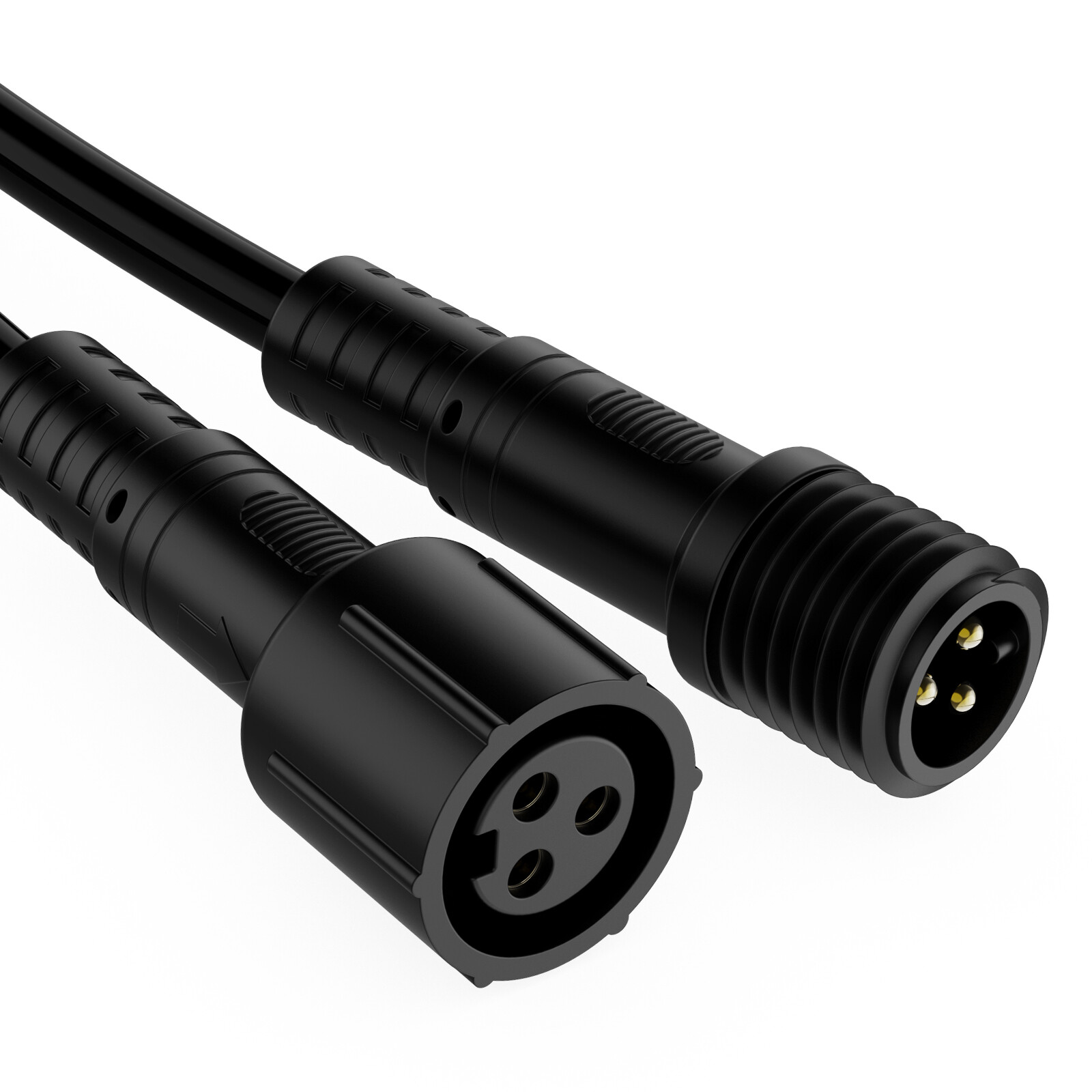 MICTUNING 6.56FT 3-Pin Extension Wire Cable Cord for C2,W1,V1 RGB+IC Rock Lights