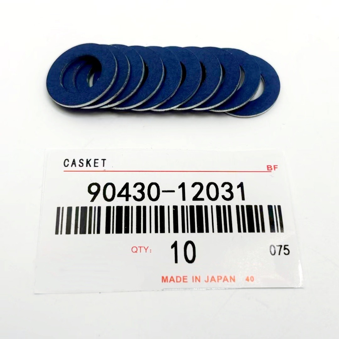 OEM SET OF 10 FOR TOYOTA LEXUS OIL DRAIN PLUG WASHER GASKET 90430-12031