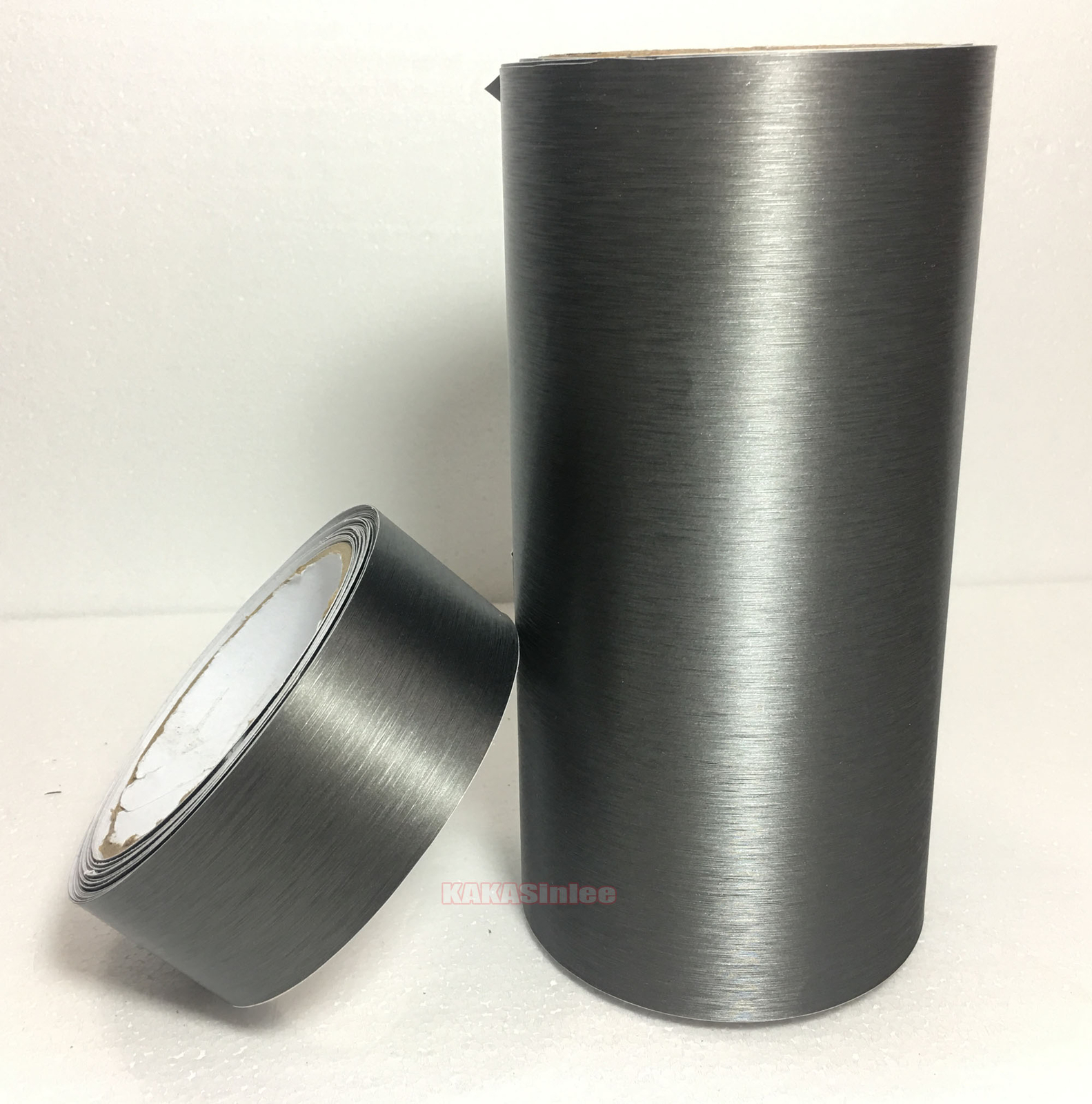 Strip – Grey Car House Metal Matte Brushed ALUMINUM Vinyl Wrap Sticker Tape AB