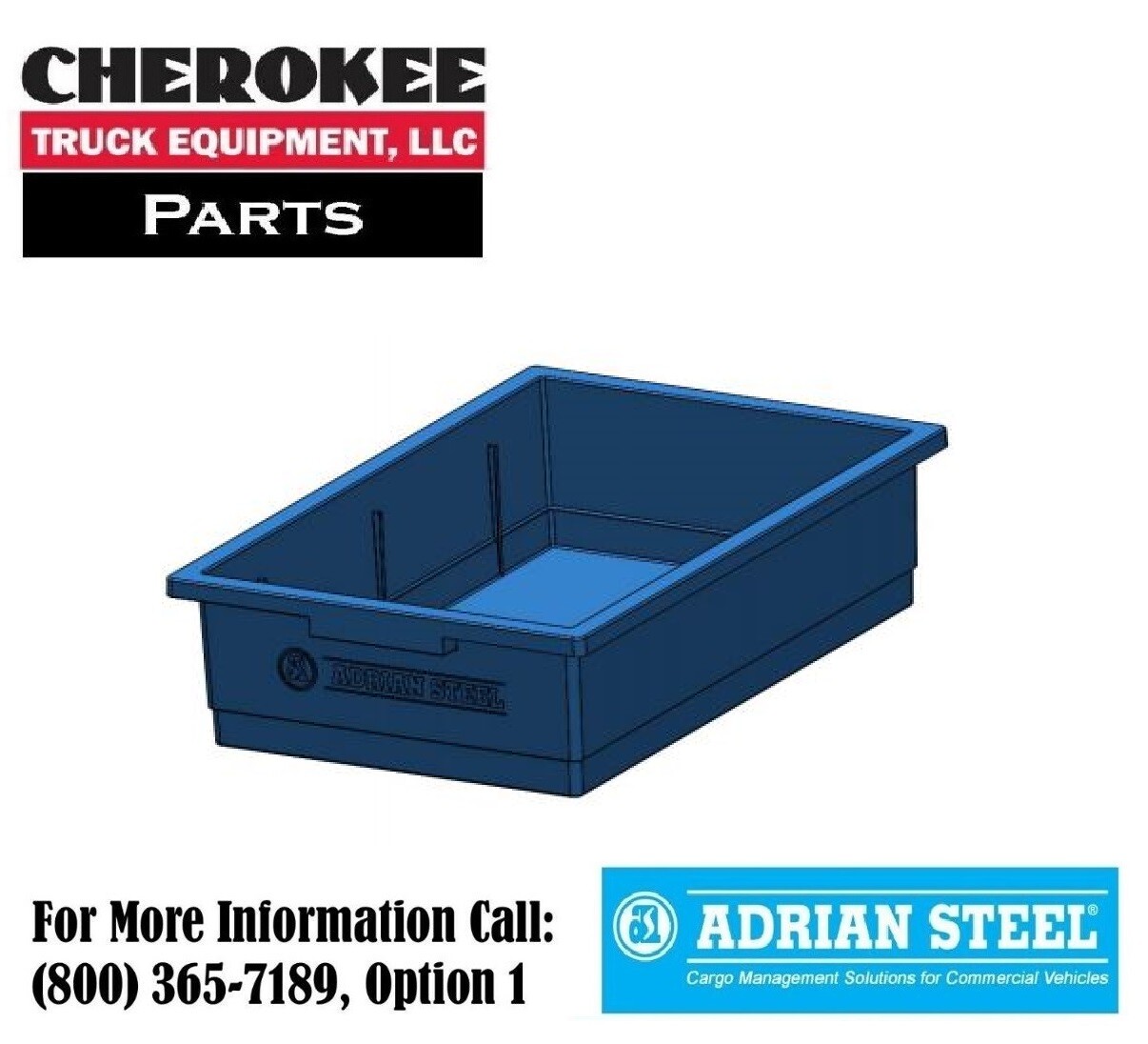 Adrian Steel SBIN120418, Blue Bin, 12″W x 4″H x 18″D