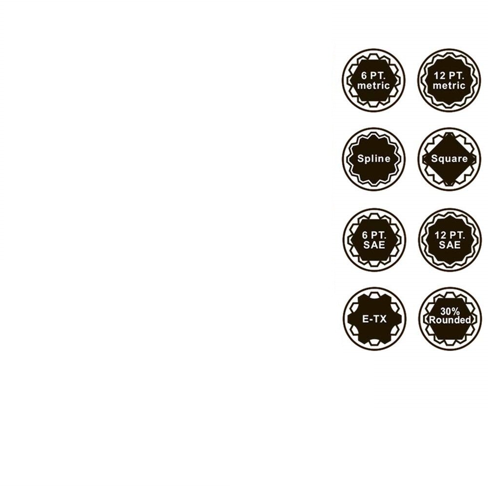 1/4″ Dr. Penta-Spline Socket Set (SAE, Metric, Torque)