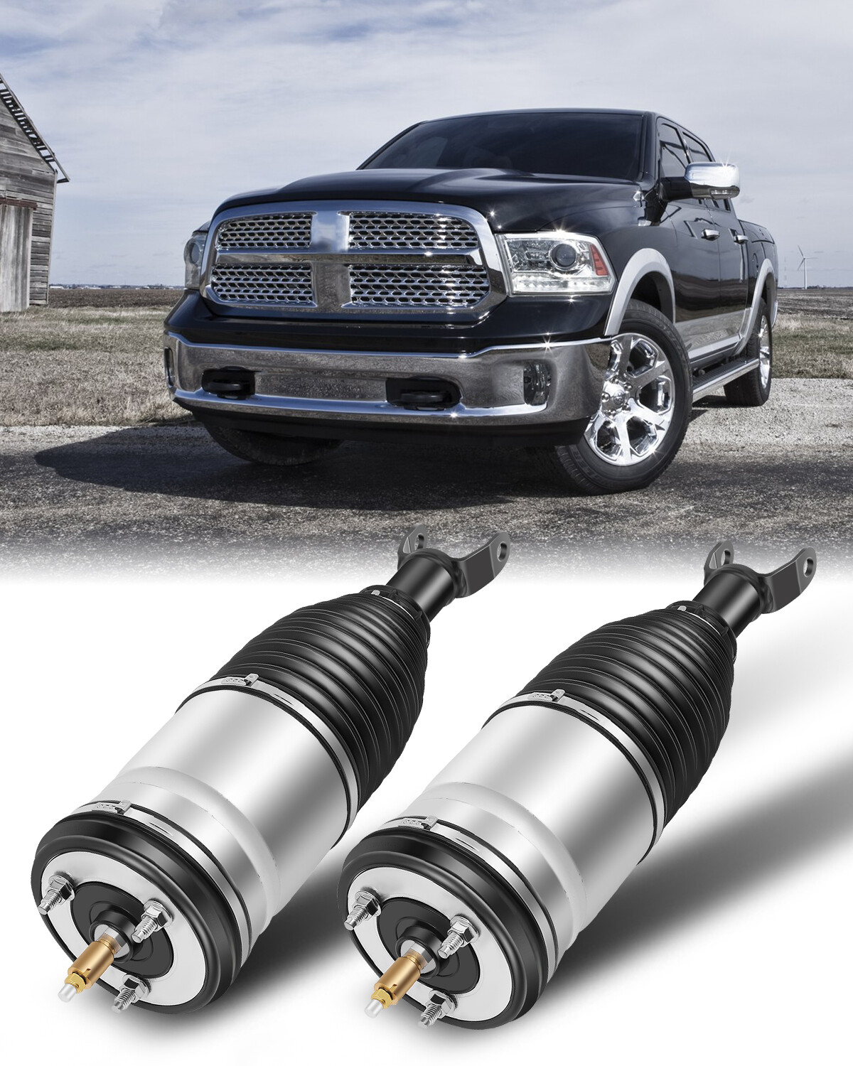 Front L+R Pair Suspension Shock Struts For Dodge Ram Pickup Ram 1500