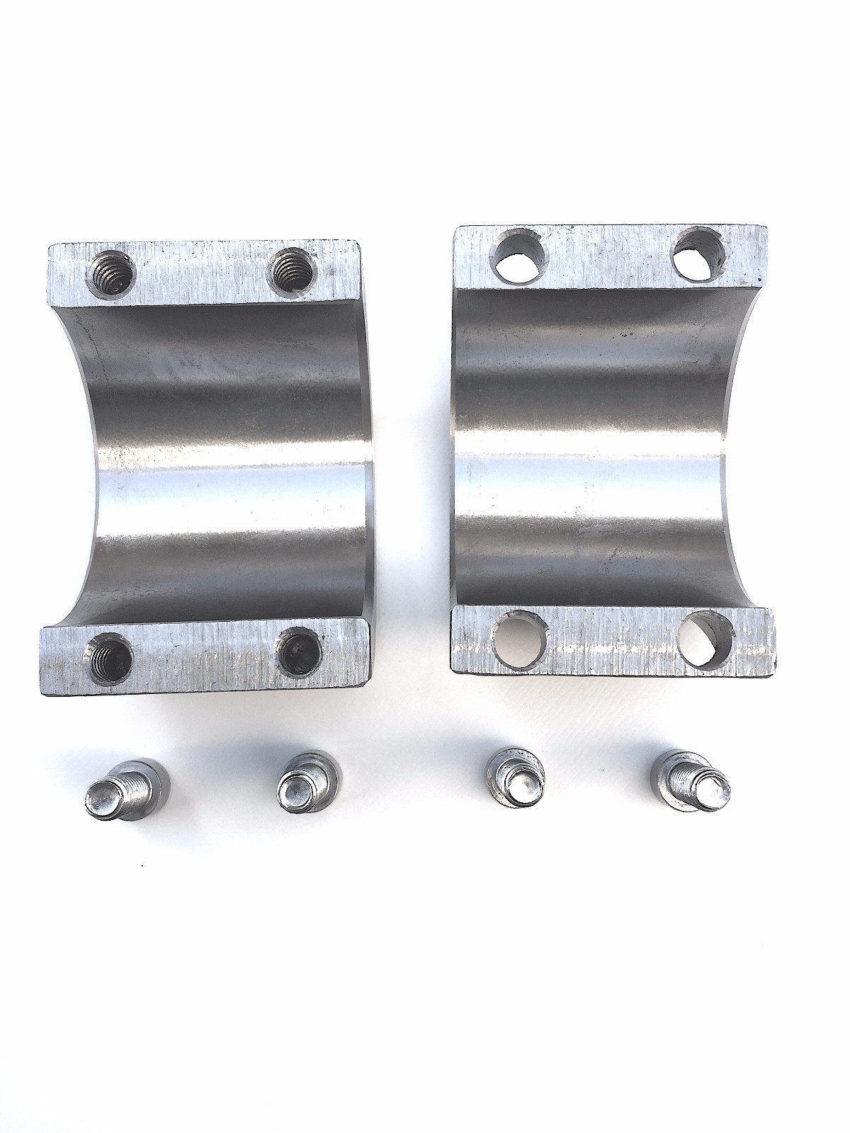 4 Steel tube clamps bolt on 1.75″ 1 3/4″ roll cage mounts lightbar tire mount