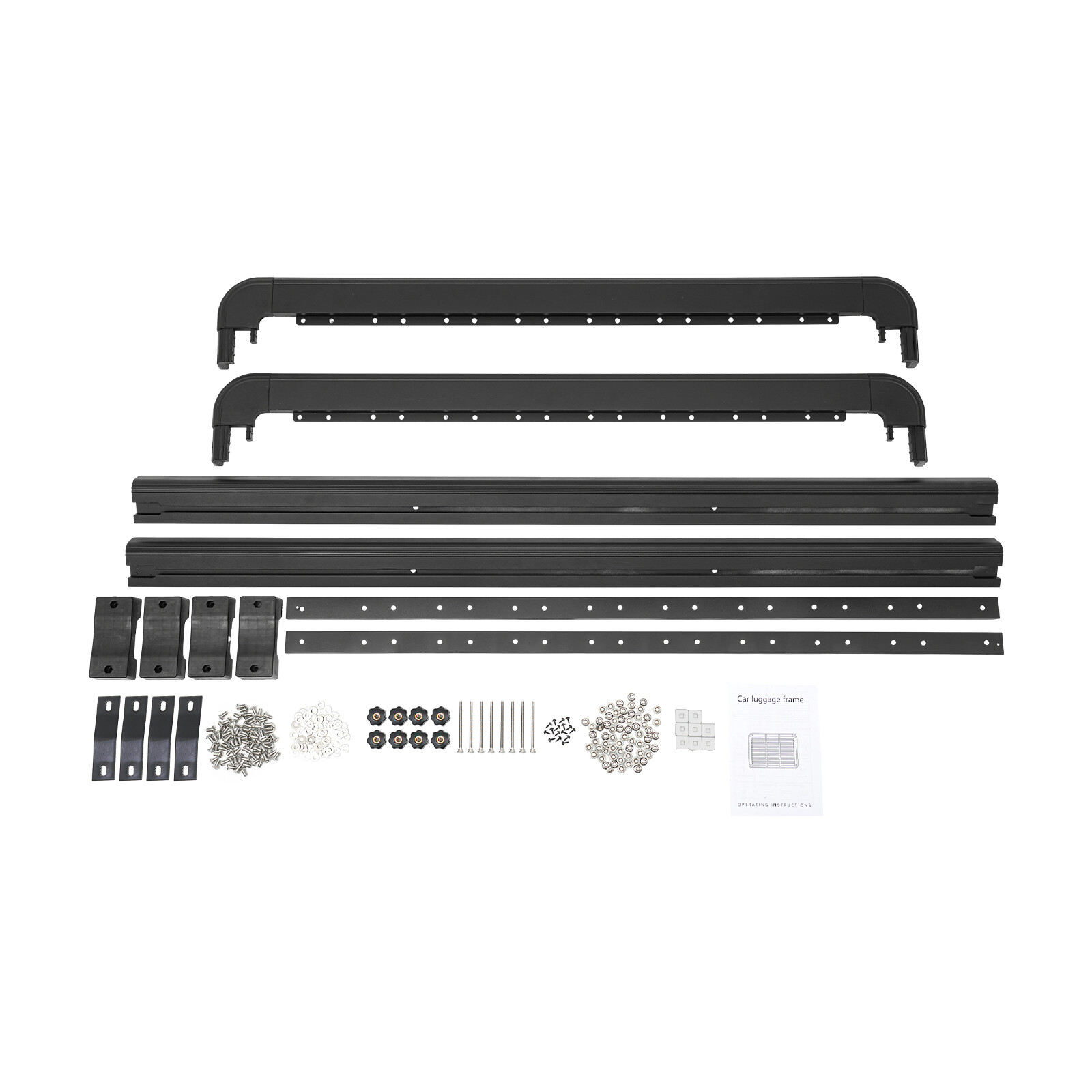 63″ x 47.2″ Aluminum Platform Flat Roof Rack Universal Cargo Carrier 440lbs Load