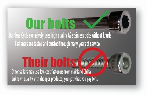 Yamaha Yfz450 Polished Stainless Engine Bolt Set Kit