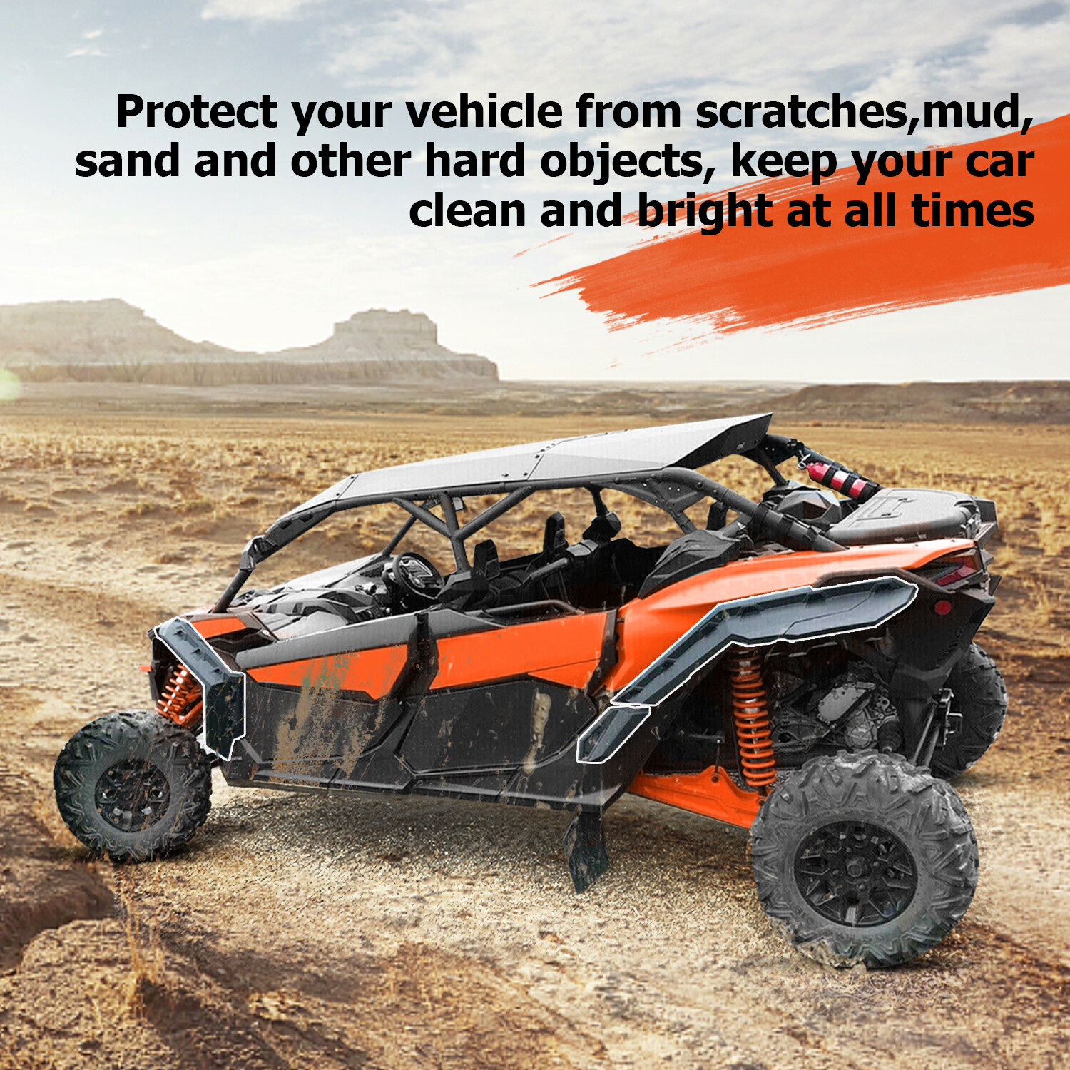 For Can-Am Maverick X3 Turbo R 2017-2024 Extended Fender Flares # 715002973