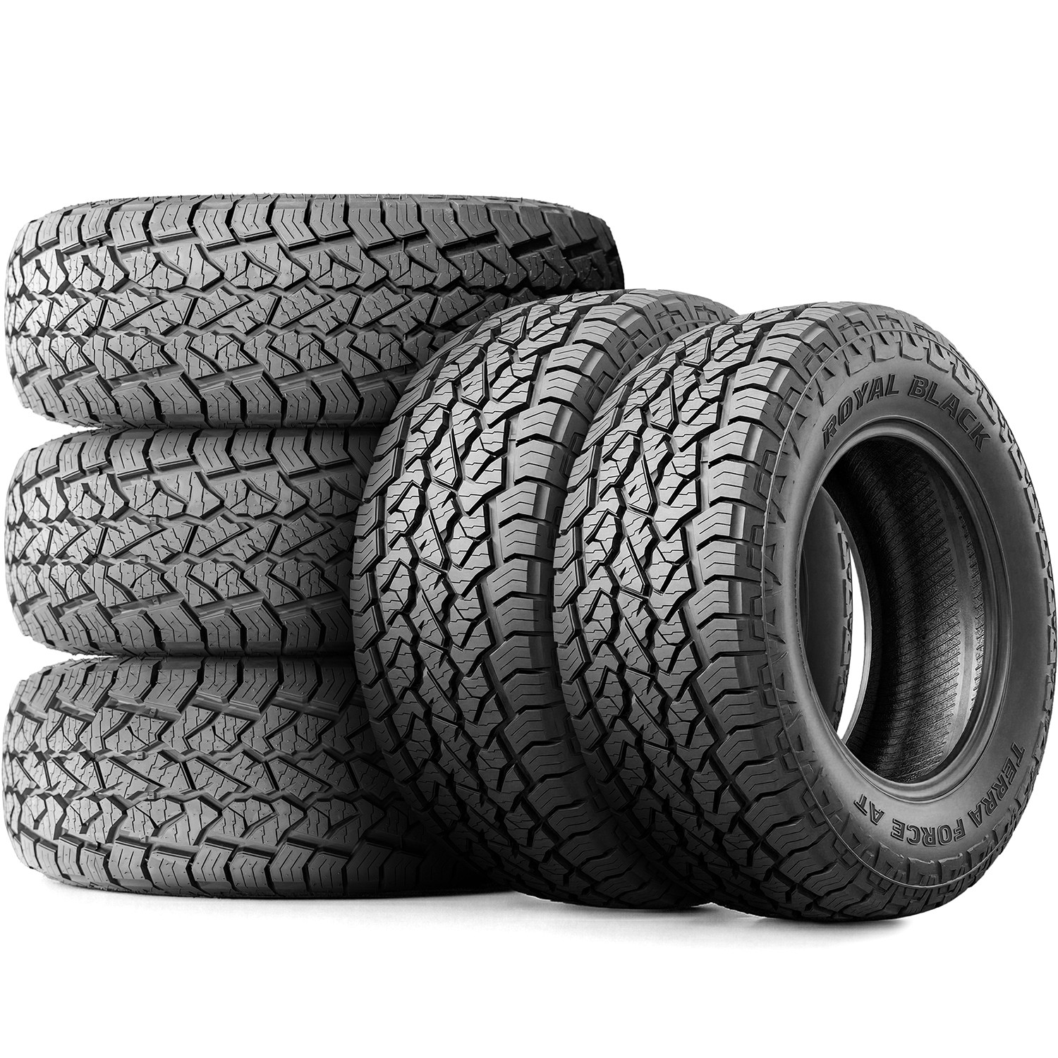 4 Tires Royal Black Terra Force AT 245/65R17 111T XL A/T All Terrain