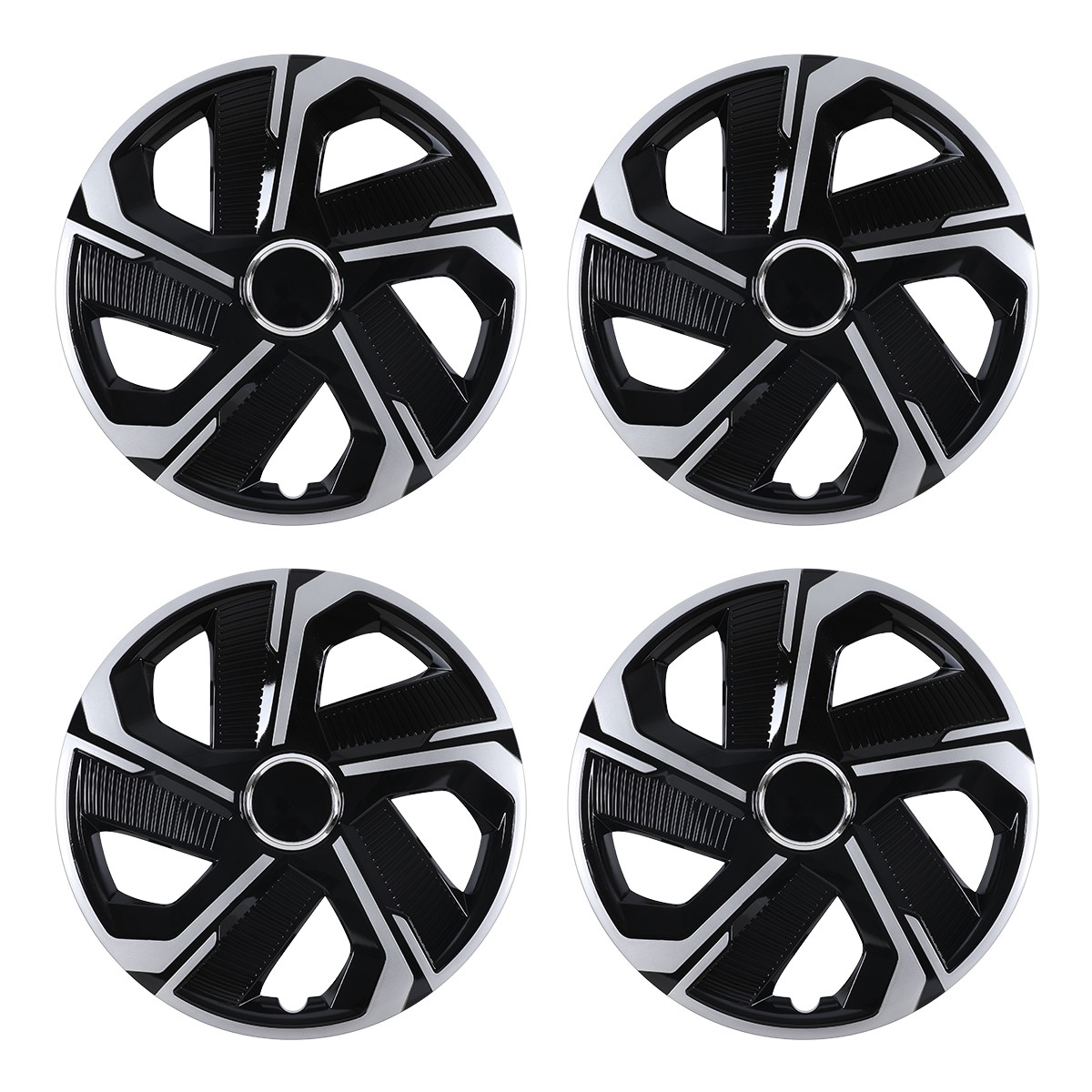 16″ Set of 4 Snap On Full Hub Caps Wheel Covers Fit for R16 Tire & Steel Rim NEW