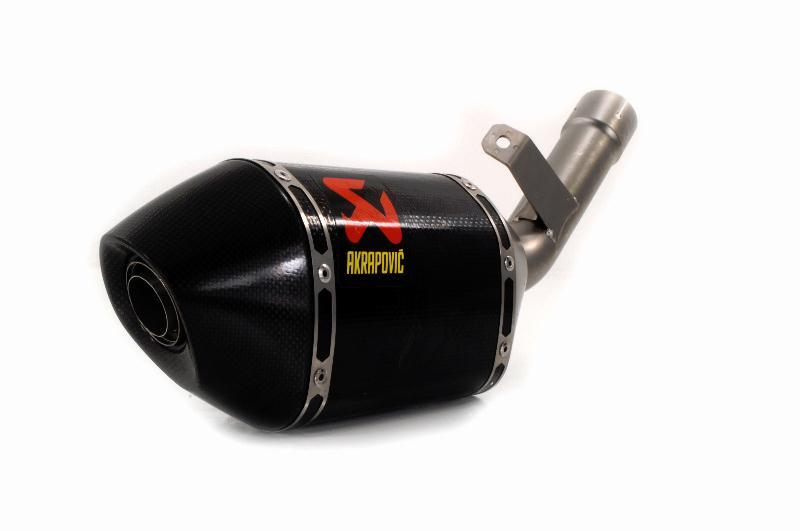 Akrapovic Slip-On Muffler Short Hexagonal Carbon Fiber Muffler