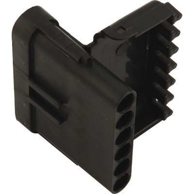Quickcar 50-361, One Electrical Connector 6 Pin Male Plastic Black Weather Pack