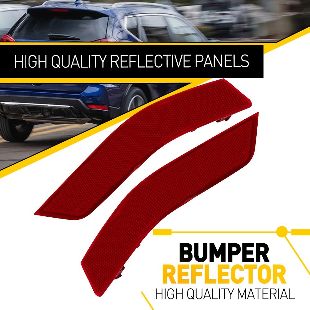 1Pair L+R Rear Bumper Side Marker Reflector For Nissan Rogue 2017 2018 2019 2020