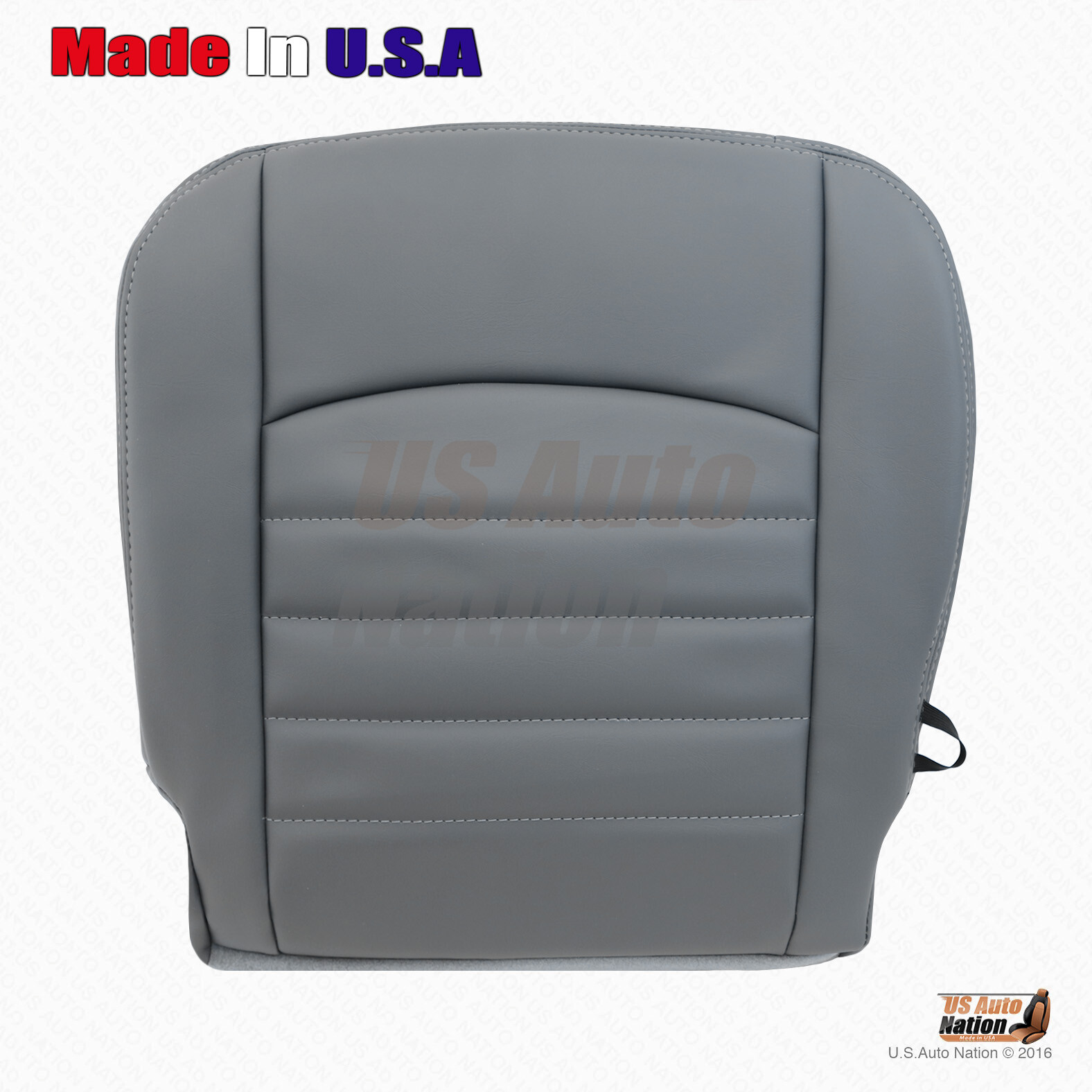 Driver Bottom Vinyl Replacement Seat Cover Gray For 2013 2014 2015 Dodge Ram ST