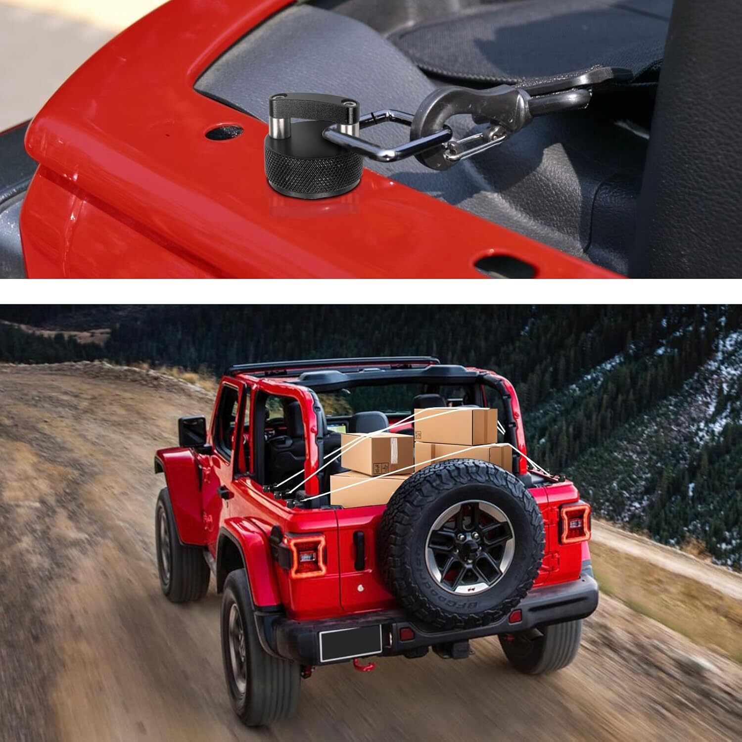 Aluminum Hard Top Quick Removal Fastener Thumb Screw for jeep Wrangler JK JL