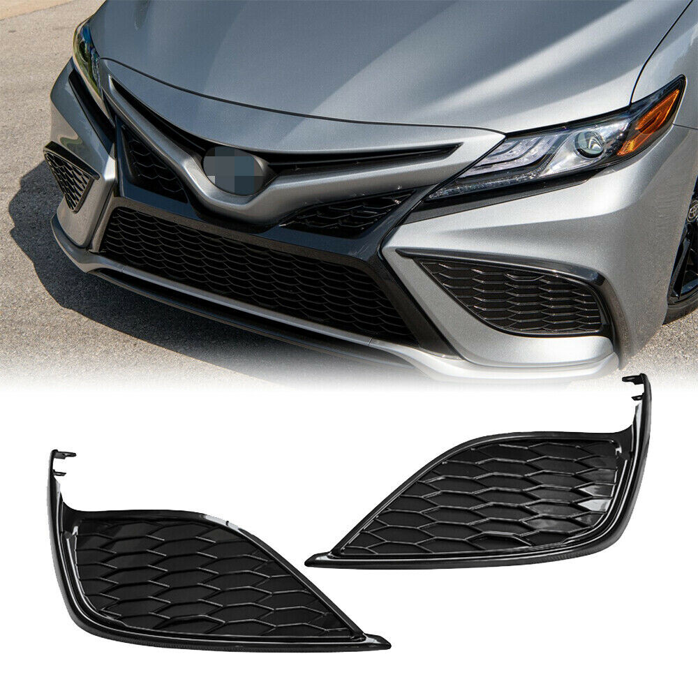 For 2021-2023 Toyota Camry SE XSE Front Bumper Fog Lights Lamps Cover LH RH