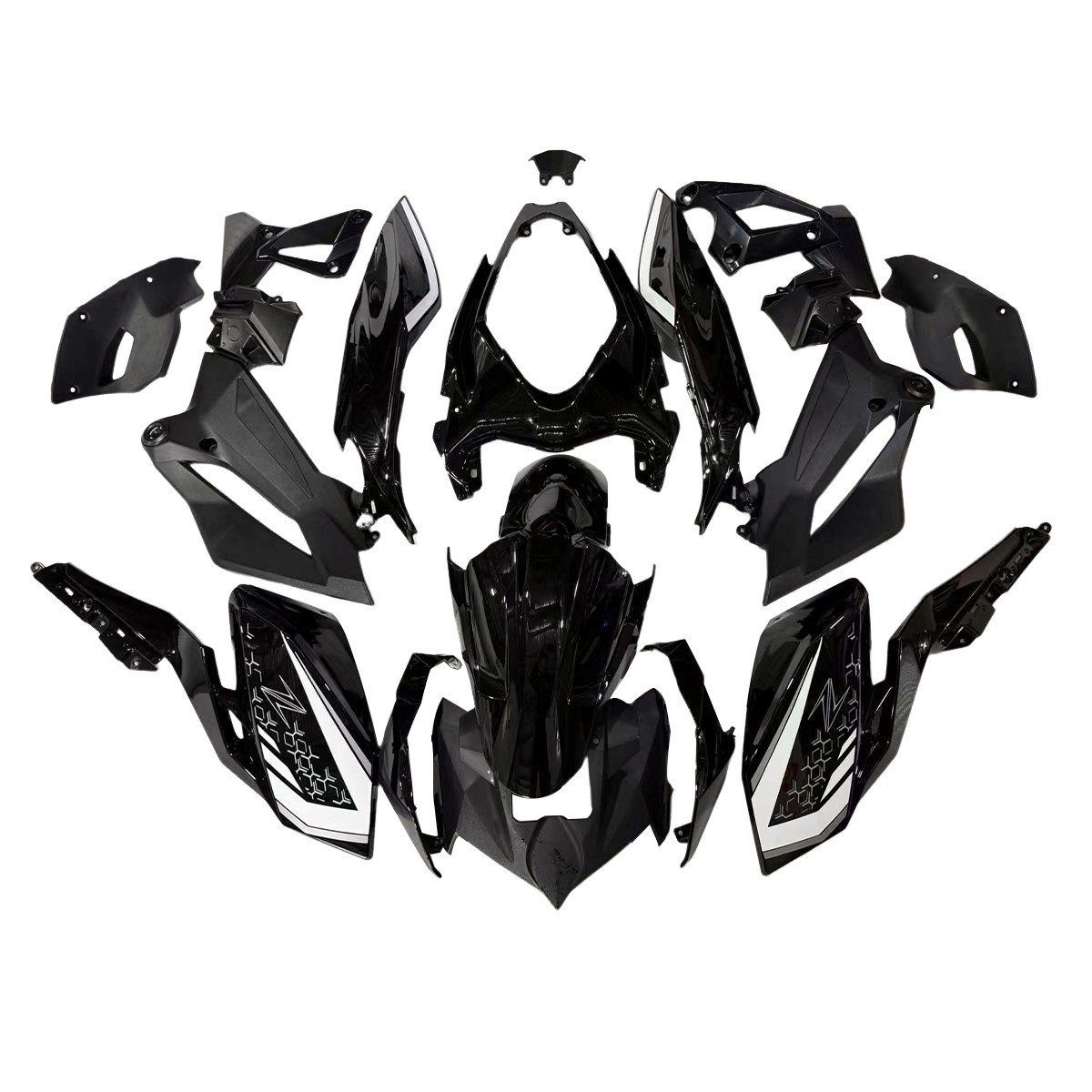 Black Injection Fairings for Kawasaki Ninja Z400 2018 2019 2020 Plastic Bodywork