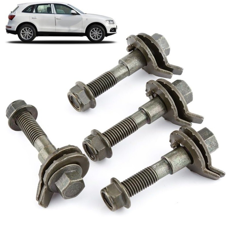 4PCS FRONT CAMBER ALIGNMENT 17MM ADJUSTABLE CAM BOLTS KIT for MANY CAR MODELS
