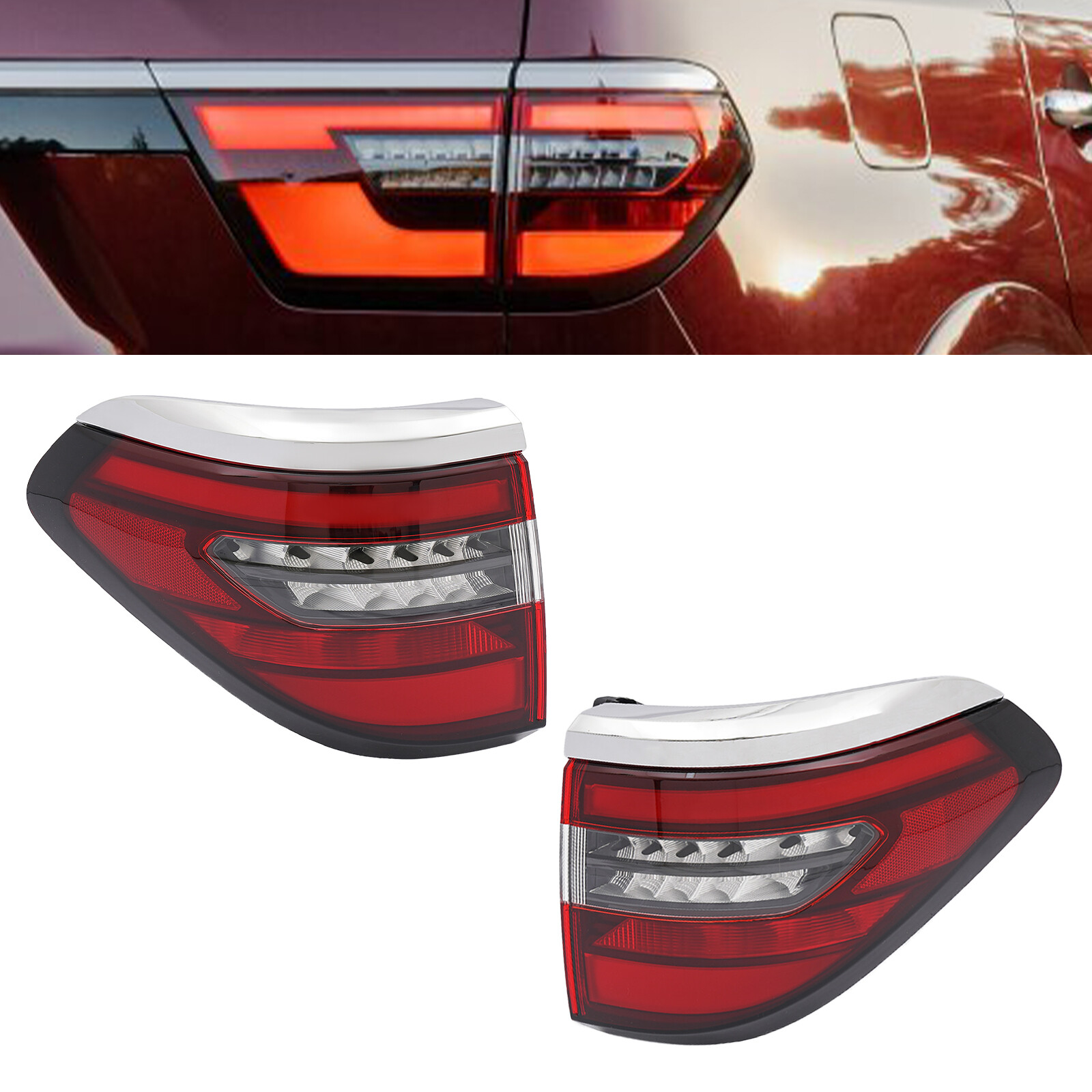 Pair Tail Light Set Left+Right For 2021-2023 Nissan Armada
