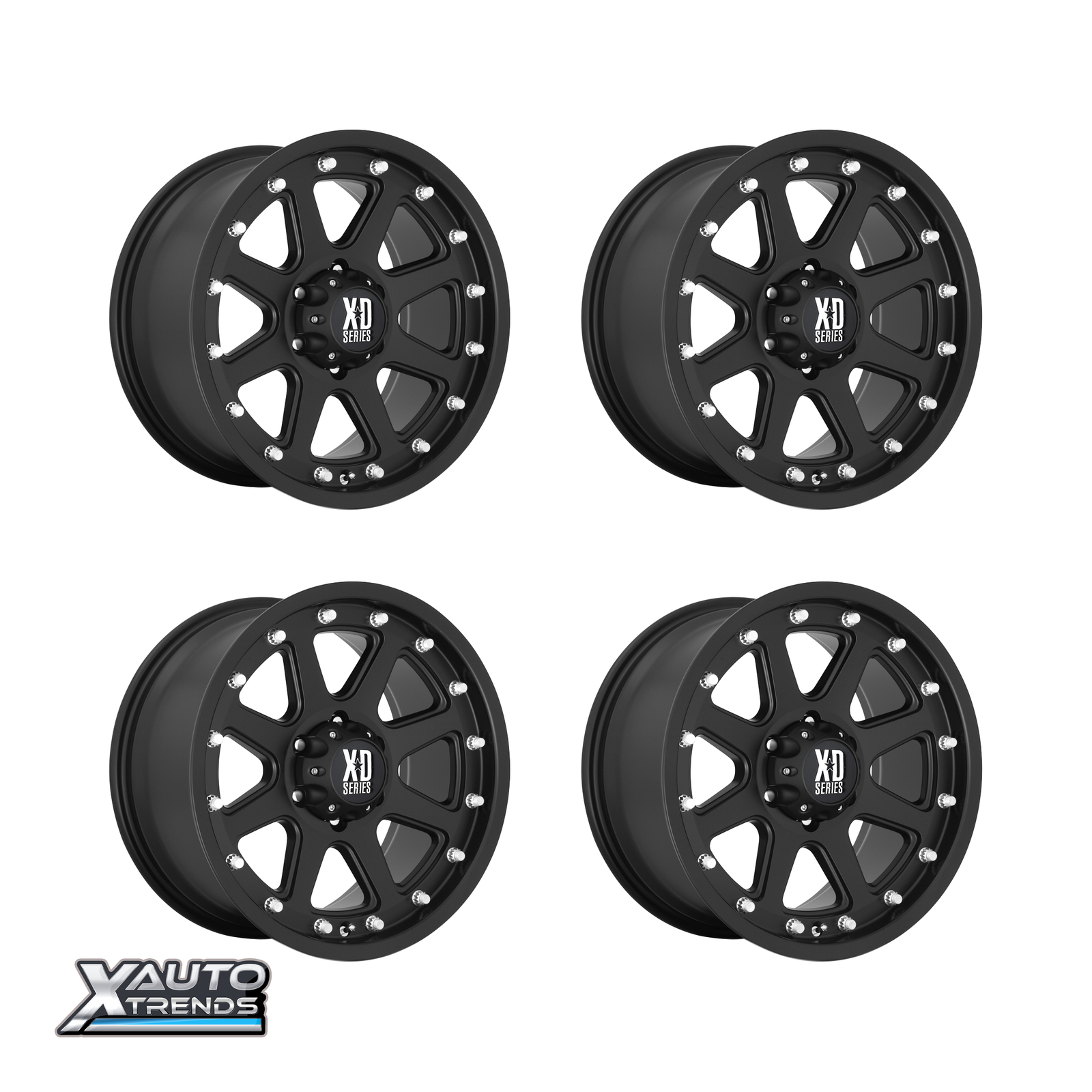 XD Series XD798 Addict Matte Black 18X9 6X114.3 18mm (Set of 4)