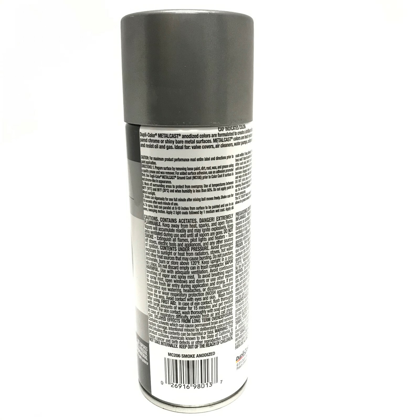 Duplicolor MC206 MetalCast SMOKE Anodized Heat Resistant Coating – 11oz Aerosol