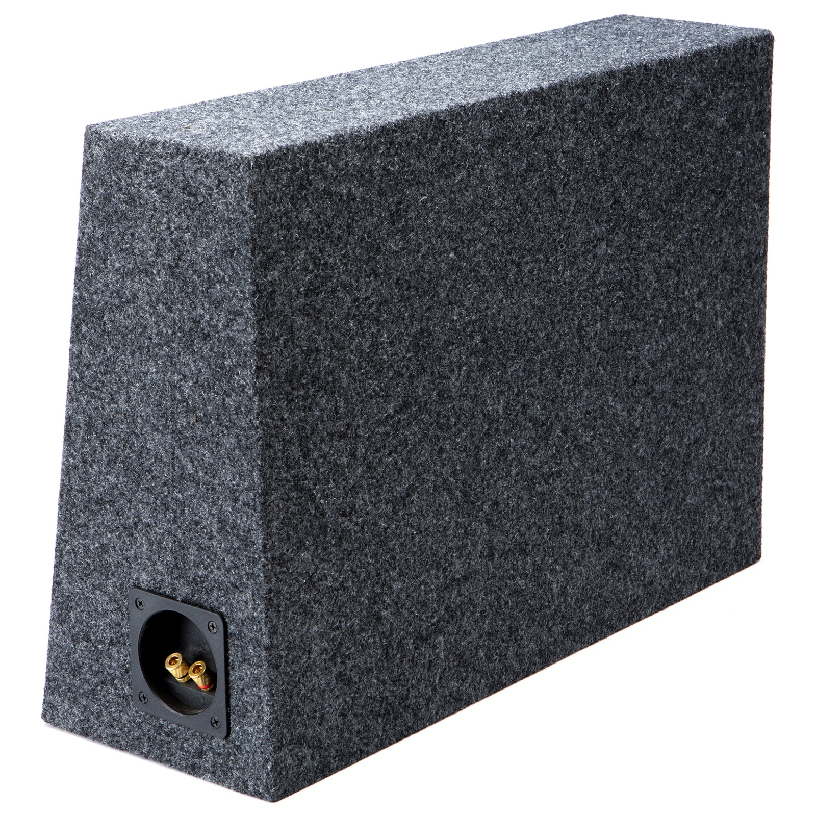 Single 10″ Subwoofer Shallow Standard Cab Truck Sub Box Enclosure Speaker Slim