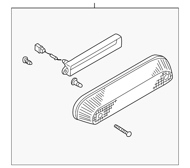 Genuine Nissan OEM Frontier Third Brake Light High Mount Stop Lamp 26590-8Z300