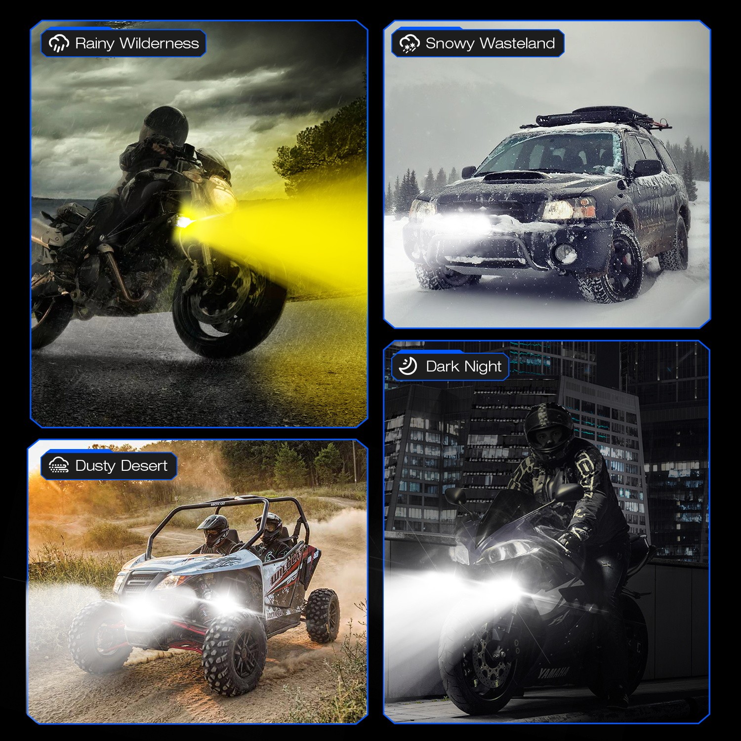 NOVSIGHT 2 inch LED Pods Light Driving Offroad Lamp for Motorcycle Truck ATV UTV