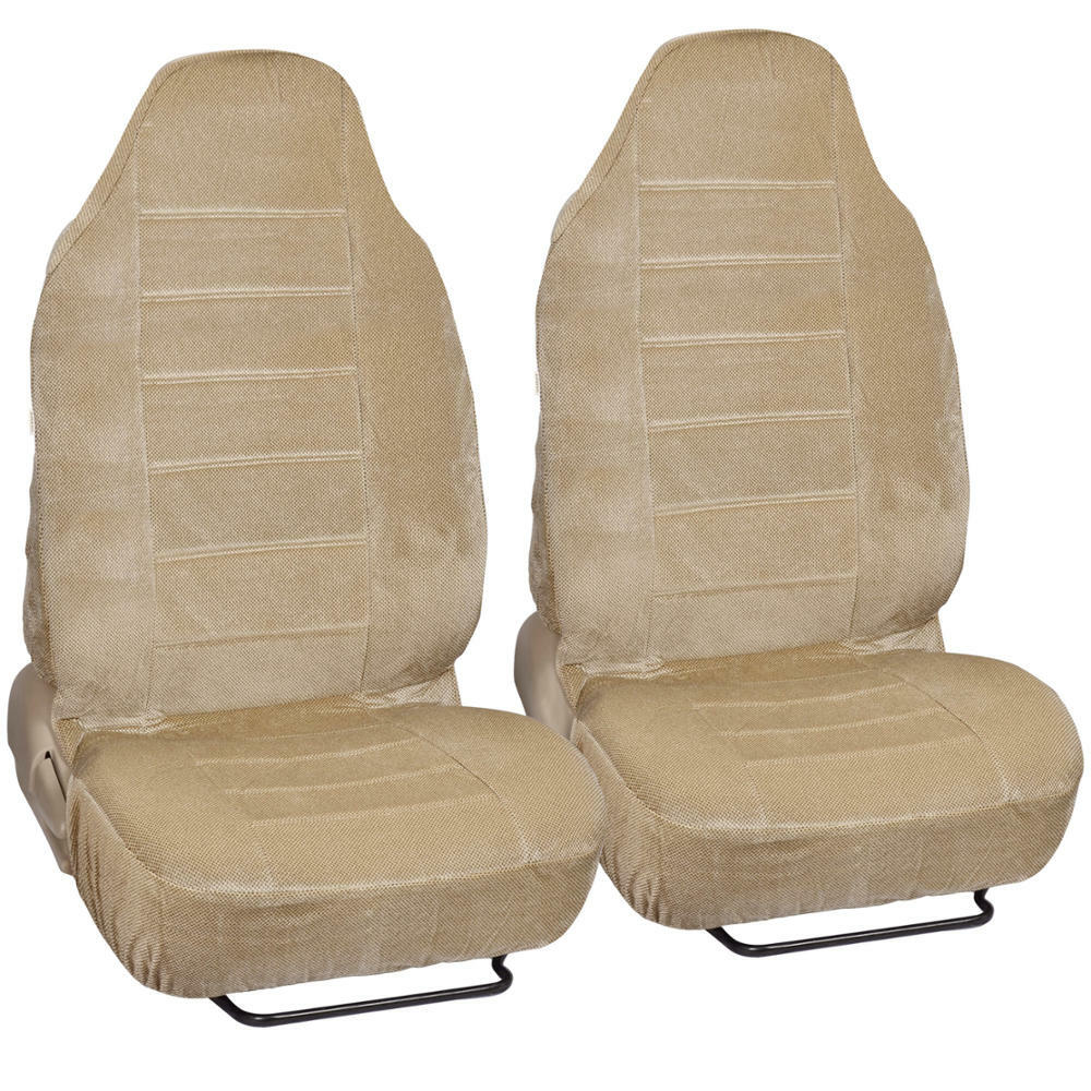 Luxurious Soft and Comfortable High Back Seat Cover Set for Car Truck SUV – 4 PC