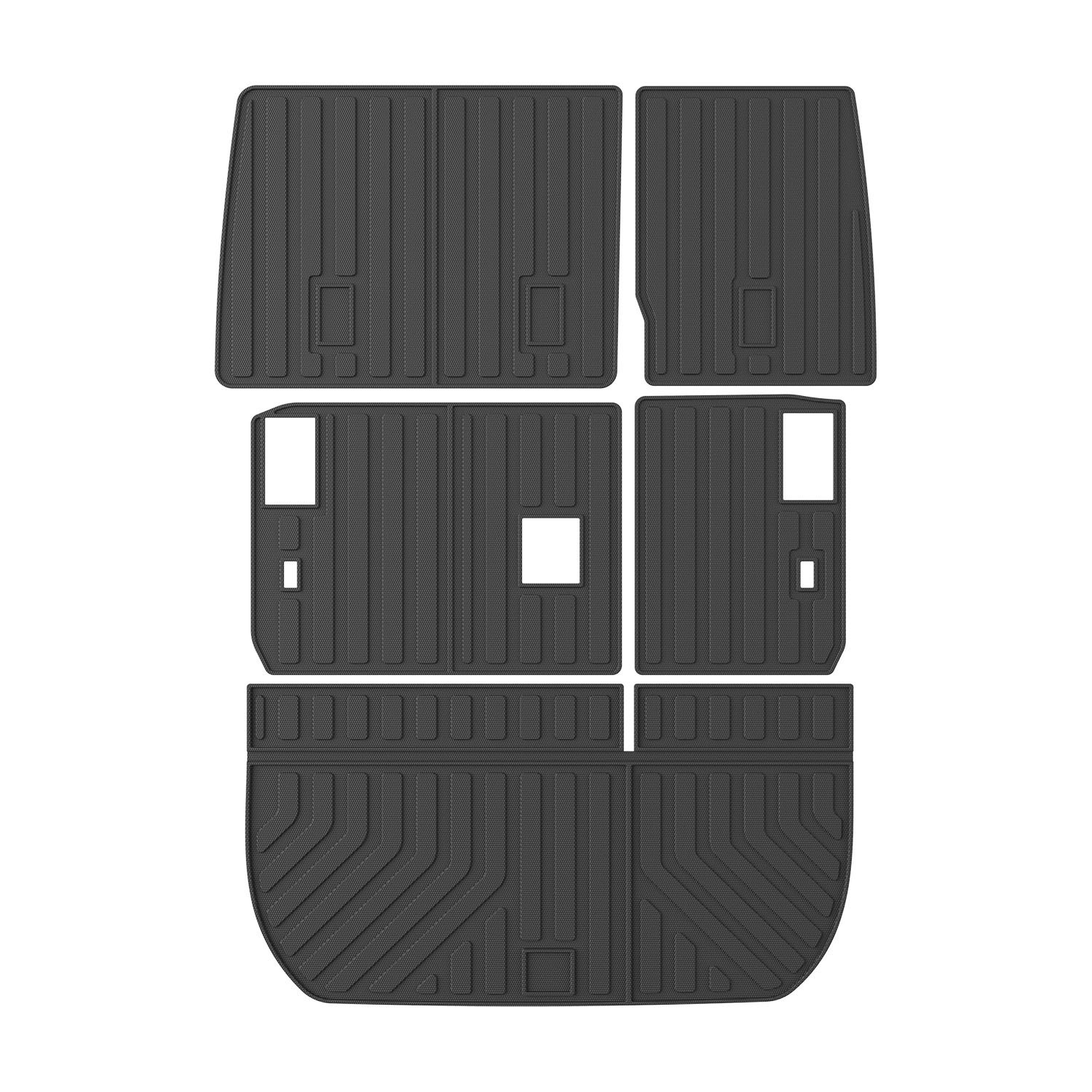 For 2009-2017 Chevy Traverse 8 Seats Cargo Mat Backrest Mats 08-17 Buick Enclave